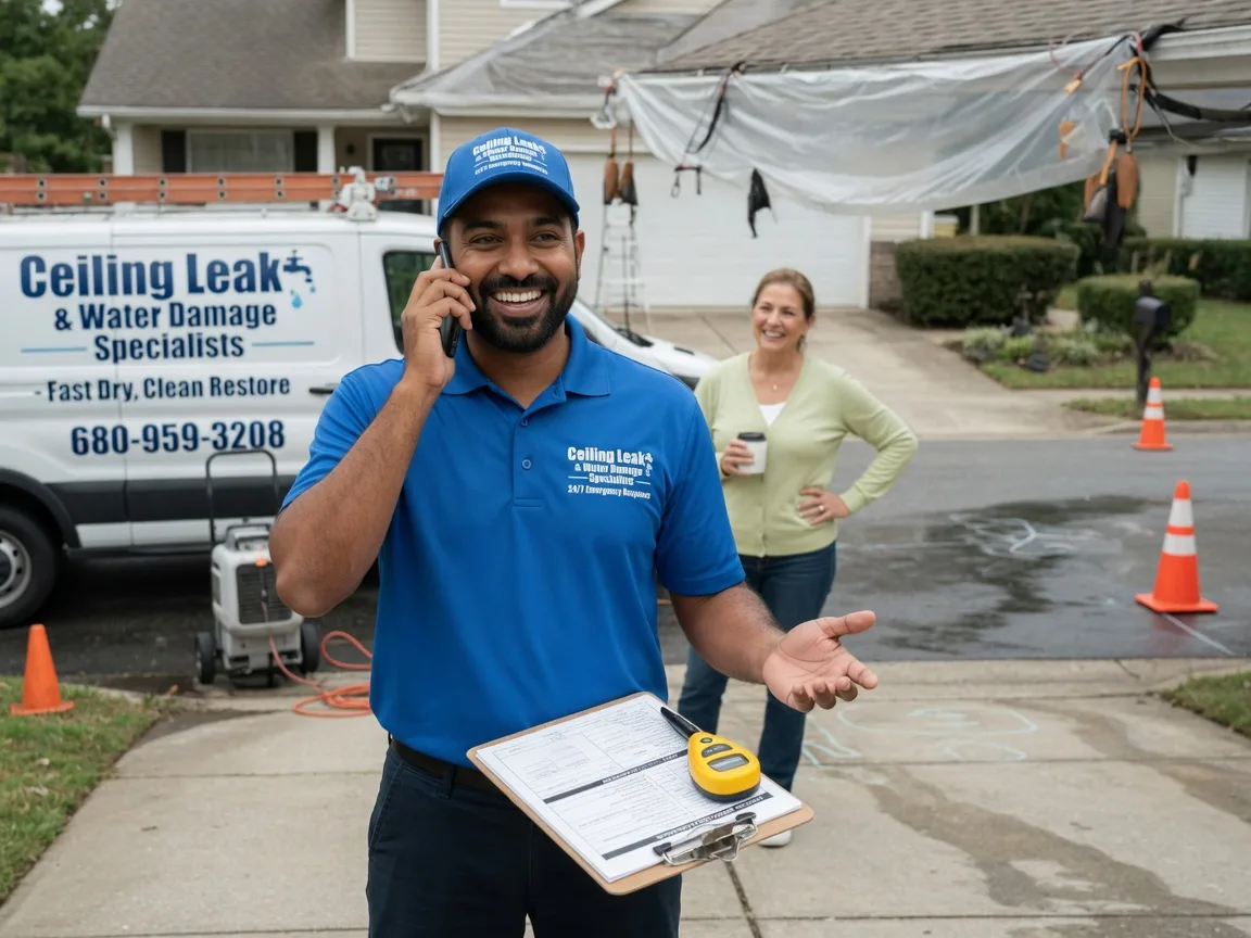 Ceiling Leak Cleanup Schnellville, IN FAQs